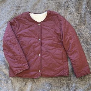 Uniqlo Reversible Sherpa Button-Up Jacket - XS
